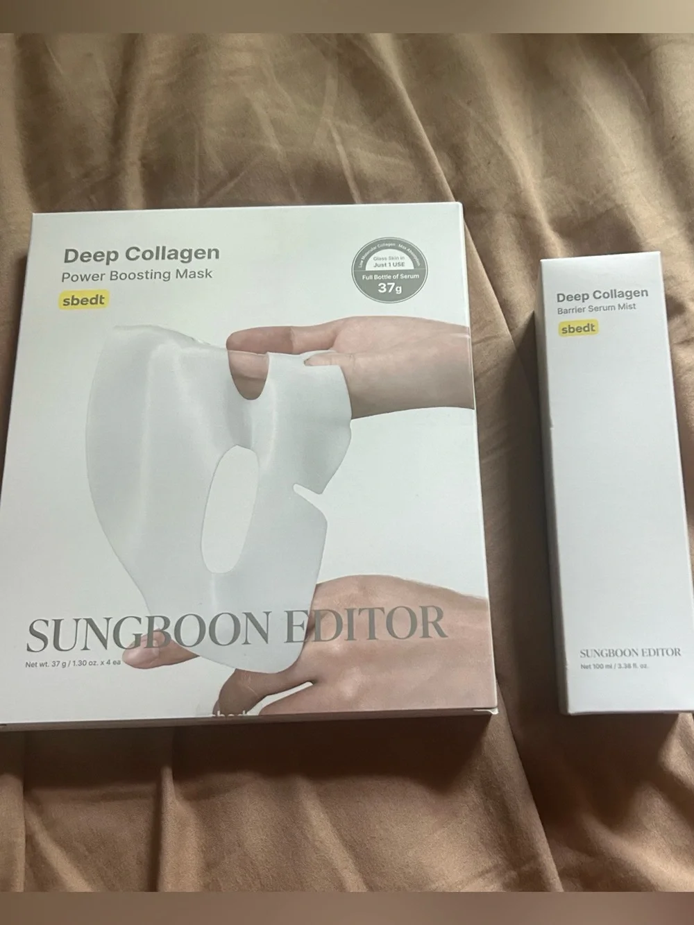 Sungboon Editor Deep Collagen Power Boosting Mask & Barrier Serum Mist - NIB